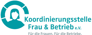 Logo der Koordinierungsstelle Frau und Betrieb und Link zur Webseite