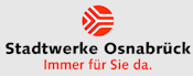 Logo der Stadtwerke Osnabrück mit dem Claim "Immer für Sie da."